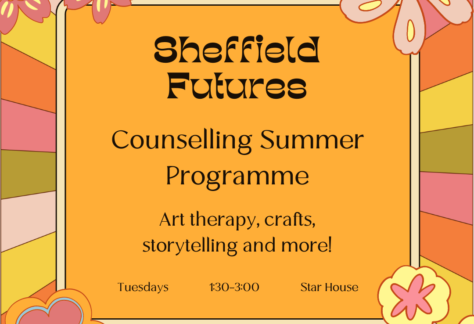 70s-style graphic promoting the Art Therapy Taster Session